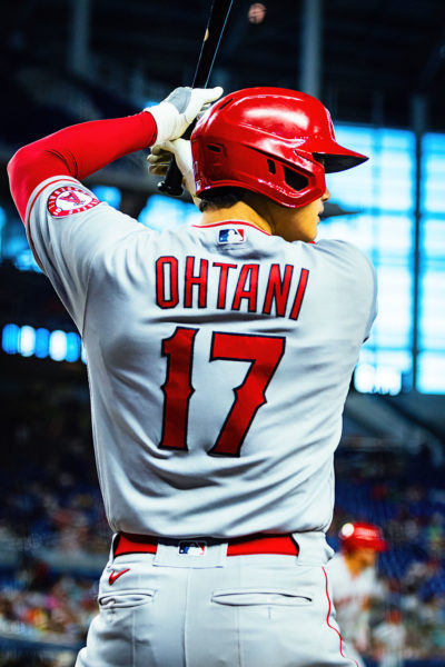 batting shohei ohtani wallpaper