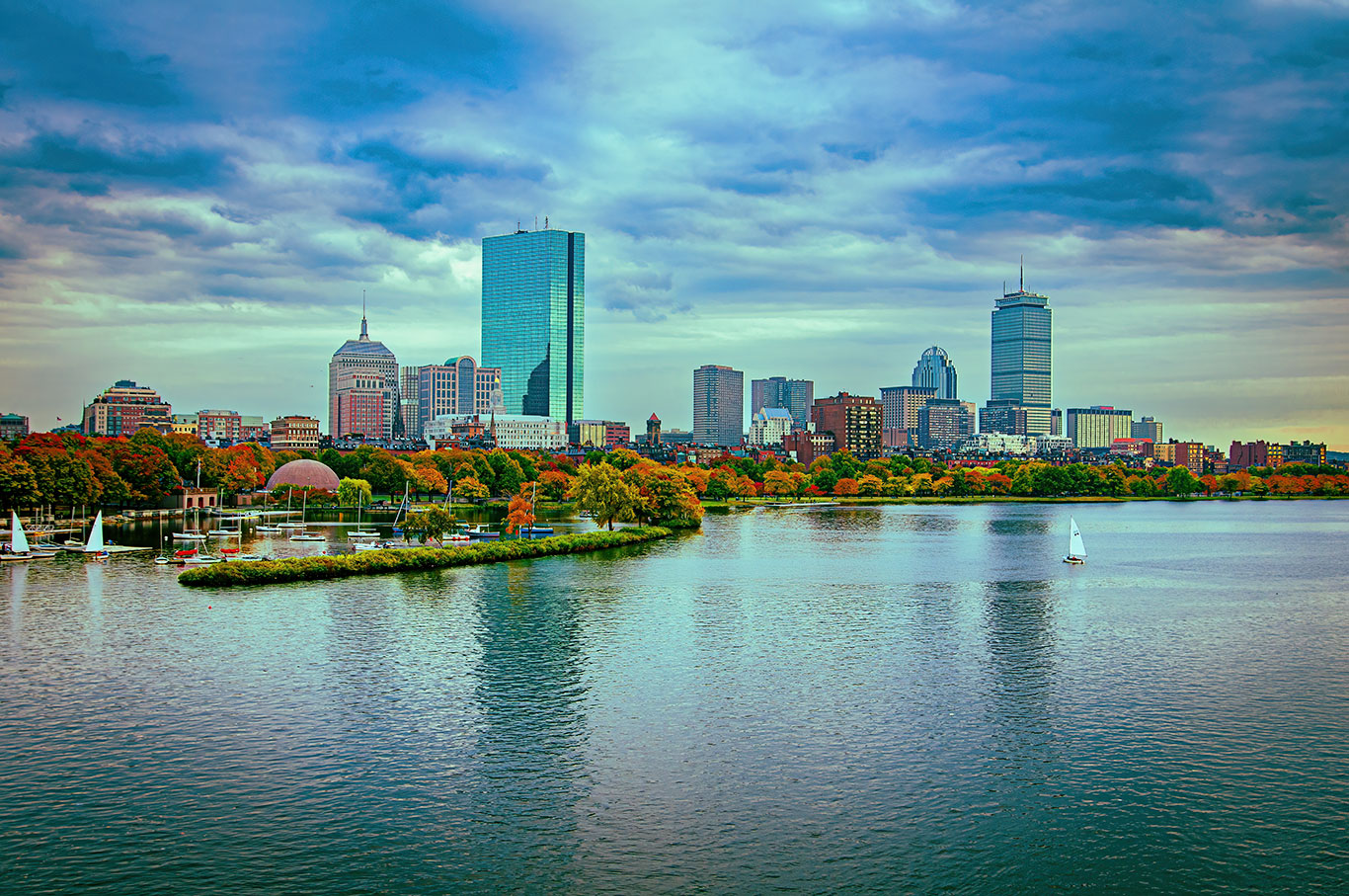 Boston Skyline From The Charles River JC Ruiz Photography