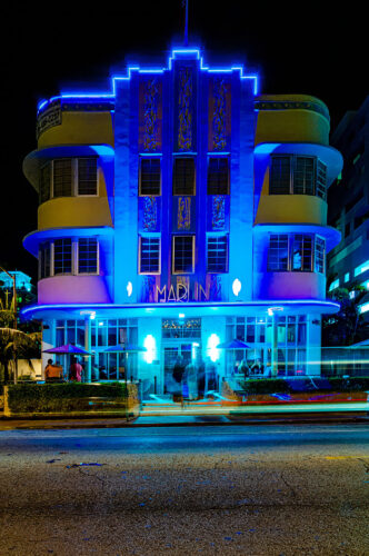 marlin hotel at night