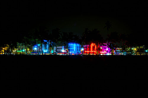 Ocean Drive neon lights